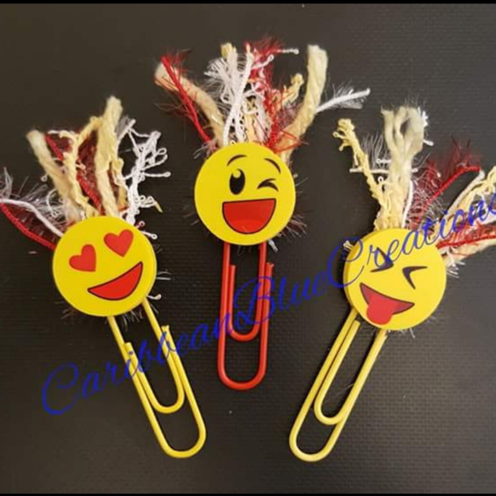 Emoji BookMarks - 1 Set - Handmade